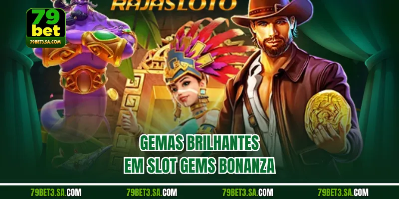 Gemas brilhantes em Slot Gems Bonanza