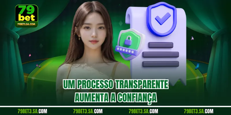 Um processo transparente aumenta a confiança