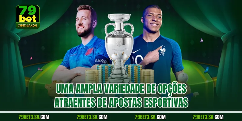Uma ampla variedade de opções atraentes de apostas esportivas